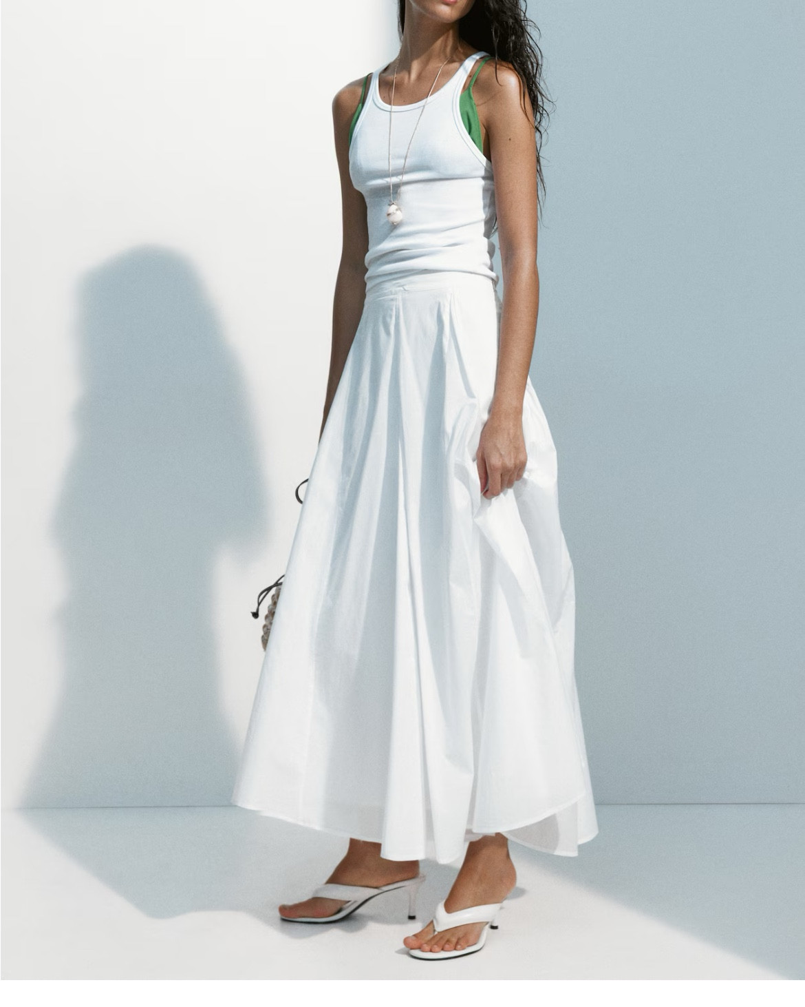 White maxi skirt 

#LTKSeasonal