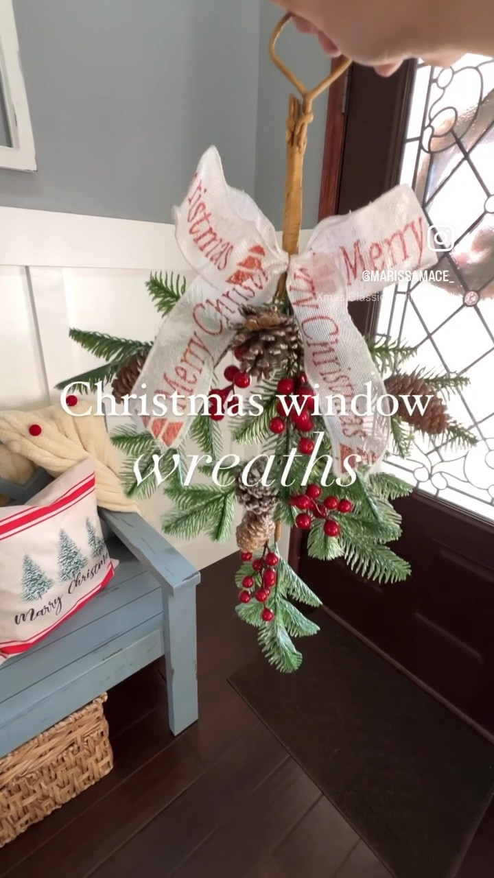 Christmas window wreaths! 

#LTKHoliday #LTKhome #LTKfindsunder50