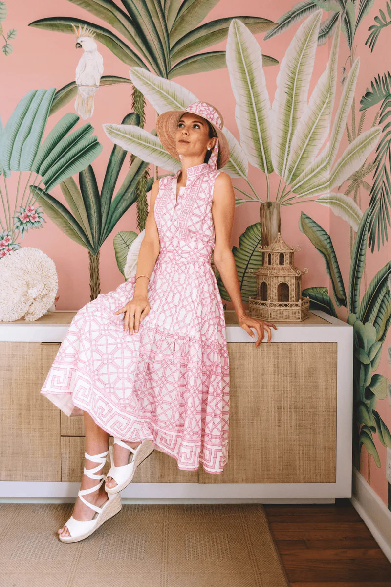 Sue Sartor Sleeveless Flounce™️ | Hibiscus Bamboo | SUE SARTOR