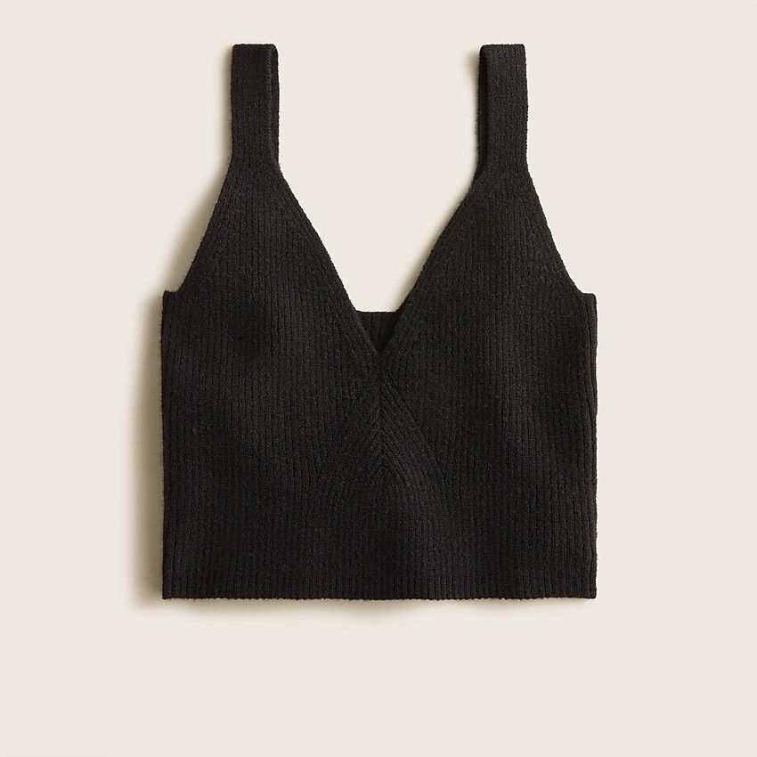 Cashmere cropped sweater tank | J.Crew US