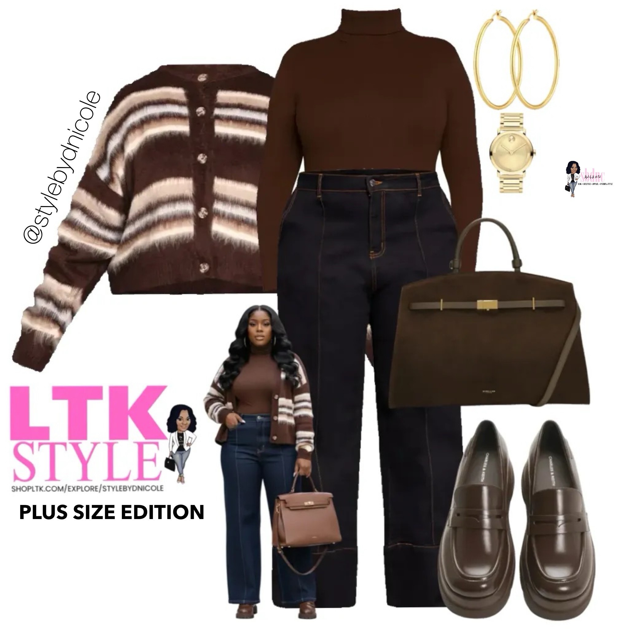 A nice casual look dressed in chocolate, stripes, and denim! 

Available in sizes 12-24!

#LTKWorkwear #LTKPlusSize #LTKMidsize