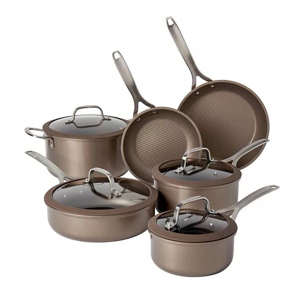 Food Network™ 10-pc. Textured Titanium Nonstick Cookware Set | Kohl's