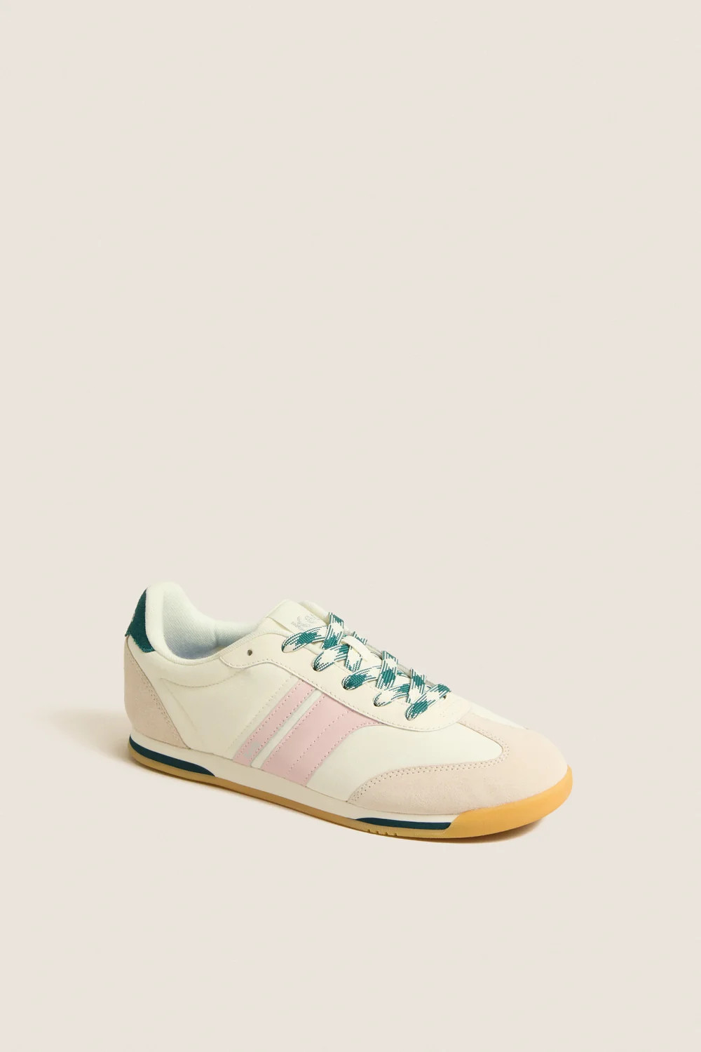 Egret with Dark Teal Revival Nylon Suede Sneakers | Tuckernuck (US)