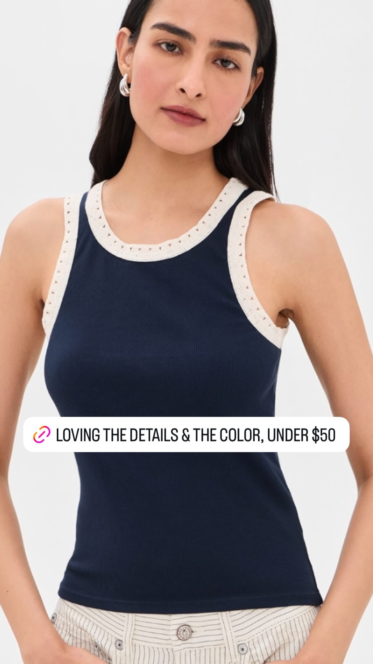 Loving the details on this essential tank for summer. Sharing summer staples that I'm loving under $100. From sandals, dresses, blouses, accessories, and more! 

 #LTKgrwm #LTKootd #LTKSaleAlert