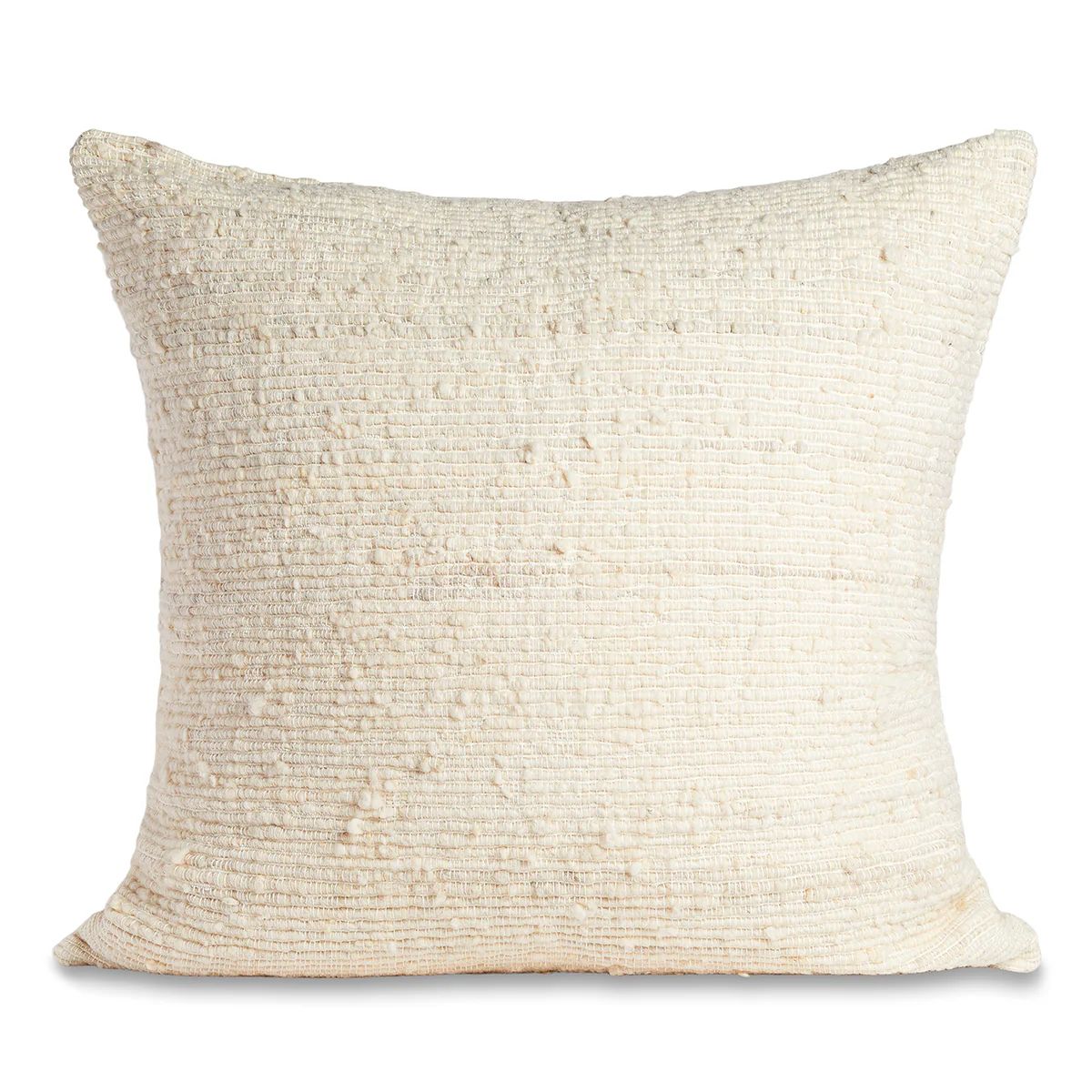 Ivory Chunky Wool Pillow | Azulina Home