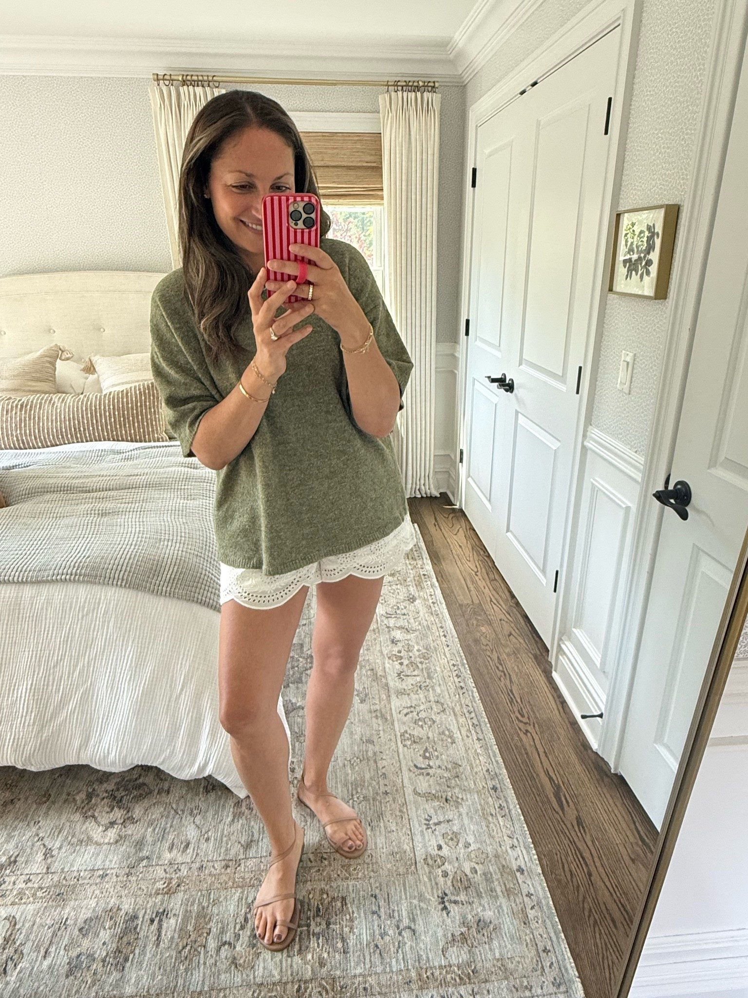 Today’s work meetings and lunch with friends OOTD: these gorgeous Marea eyelet shirts, the perfect summer sandal from TKEES and a Free People sweater I’ll be wearing all season long 🙌🏻

#LTKootd #LTKdayinmylife #LTKSeasonal