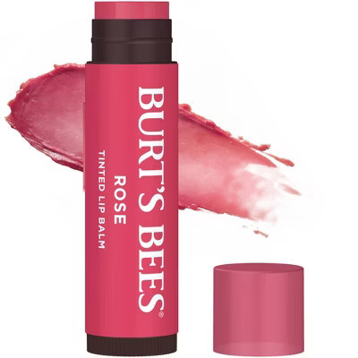 Burt's Bees Tinted Lip Balm - Rose - 0.15oz: Moisturizing, Paraben & Sulfate Free, Beeswax Formula, Single Pack | Target