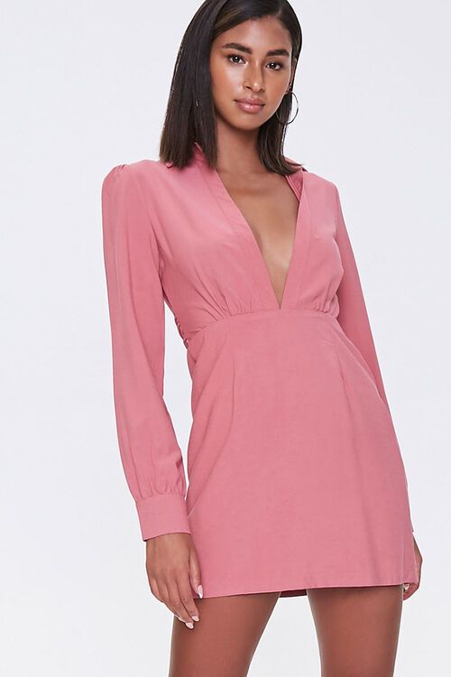 Plunging Mini Dress | Forever 21 (US)