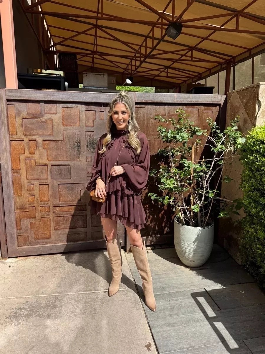 Love this dress for fall! Use code ALWAYSMELISS_12 to save!

Fall outfit
Women’s boots 
Bridal shower outfit 

#LTKStyleTip #LTKSeasonal