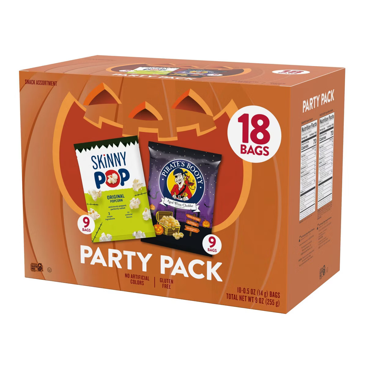 SkinnyPop & Pirates Booty Halloween Popcorn - 9oz/18ct | Target