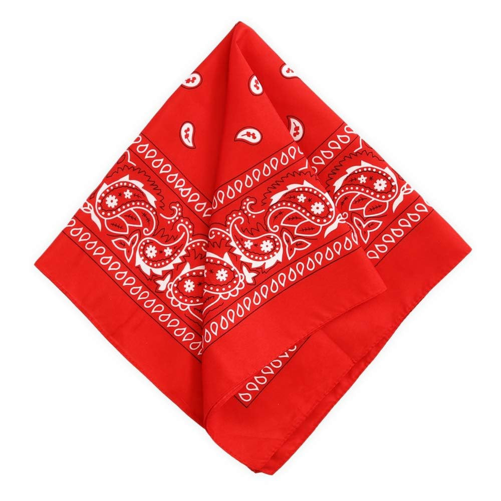 Large Bandana Headband - Handkerchief Bandanas for Men & Women - Paisley Bandana Pack - Cowboy Sc... | Amazon (US)