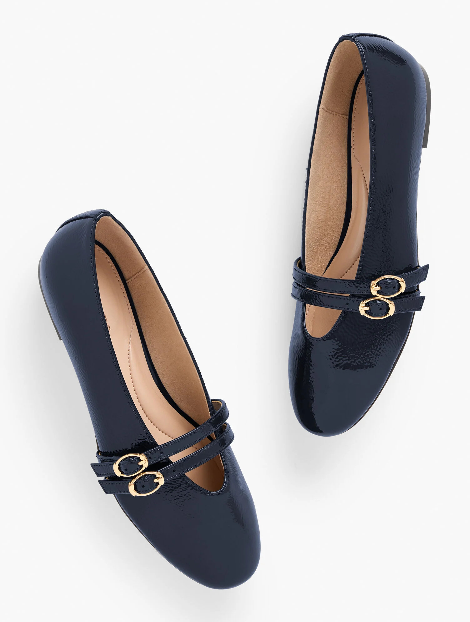 Vera Patent Mary Jane Ballet Flats - Crinkle | Talbots