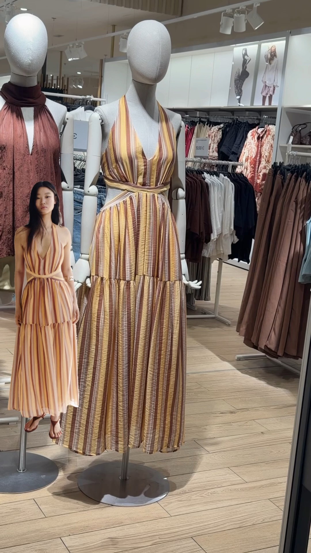 New H&M find 🤎✨ The colors, the halter neckline, and the flowy fit are everything for summer.

H&M dress, striped maxi dress, halter dress, summer dress, vacation outfit, resort wear, holiday outfit, European summer style, flowy maxi dress, affordable fashion.

#LTKfestival #LTKsummer #LTKdresses