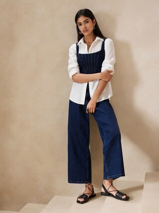 Cropped Denim Corset | Banana Republic Factory