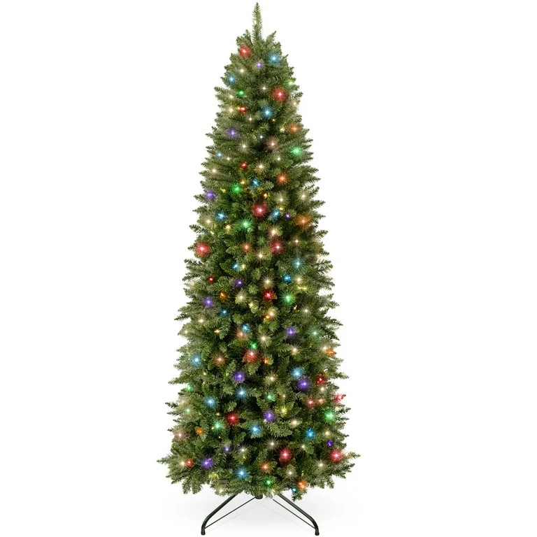 Best Choice Products 4.5ft Prelit Pencil Christmas Tree, Spruce Style Holiday Decor w/ 150 2-in-1... | Walmart (US)