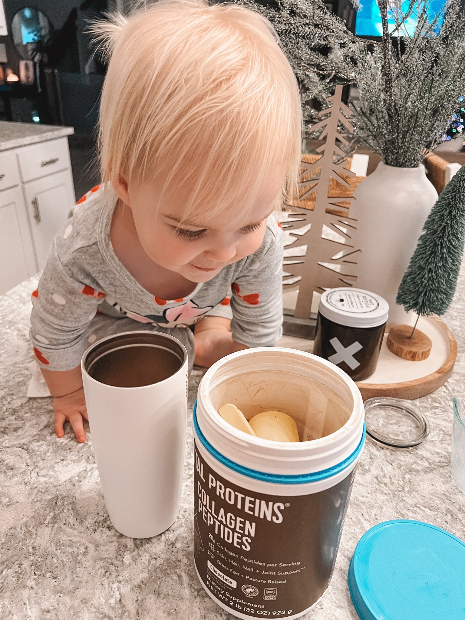 My favorite way to get in collagen peptides in the morning  We’ve been using Vital Proteins for a couple of years - it’s so good! 🍫 ✨ #collagen #wellness #supplementsal

#LTKBeauty #LTKFindsUnder50 #LTKFitness