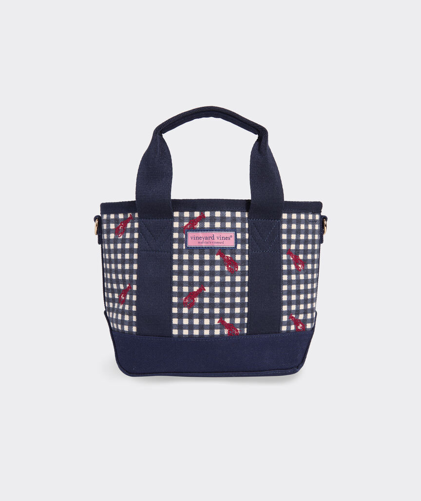 Lobster Embroidered Heritage Mini Tote | vineyard vines