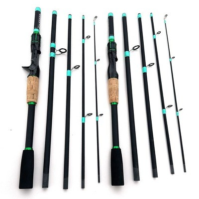 70.86 in Fiberglass Spinning Fishing Rod, 4-Section Fast Action Fishing Pole for Bass, Trout, Carp, Perch and Freshwater Fishing | Target
