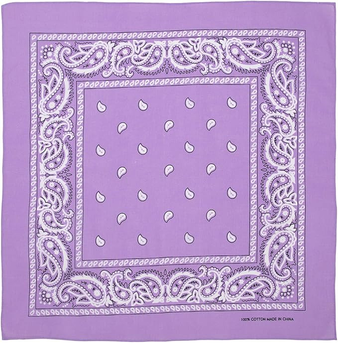 Large 100% Cotton Paisley Bandanas (22 inch x 22 inch) | Amazon (US)