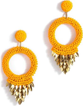 Deepa Gurnani Franka Beaded Fringe Drop Earrings | Nordstrom | Nordstrom