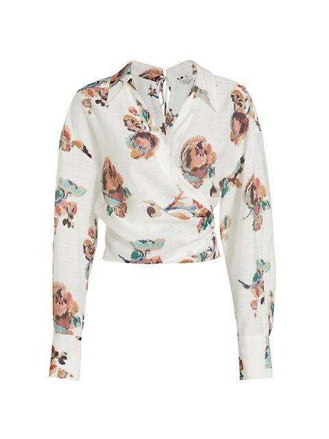 Ikat Floral Wrap Shirt | Saks Fifth Avenue