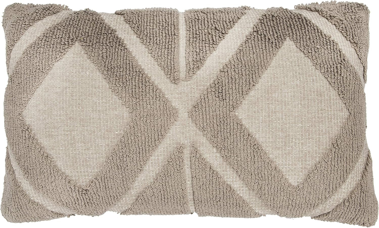 Creative Co-op Taupe Cotton Blend Chenille Lumbar Pillows, Tauoe | Amazon (US)
