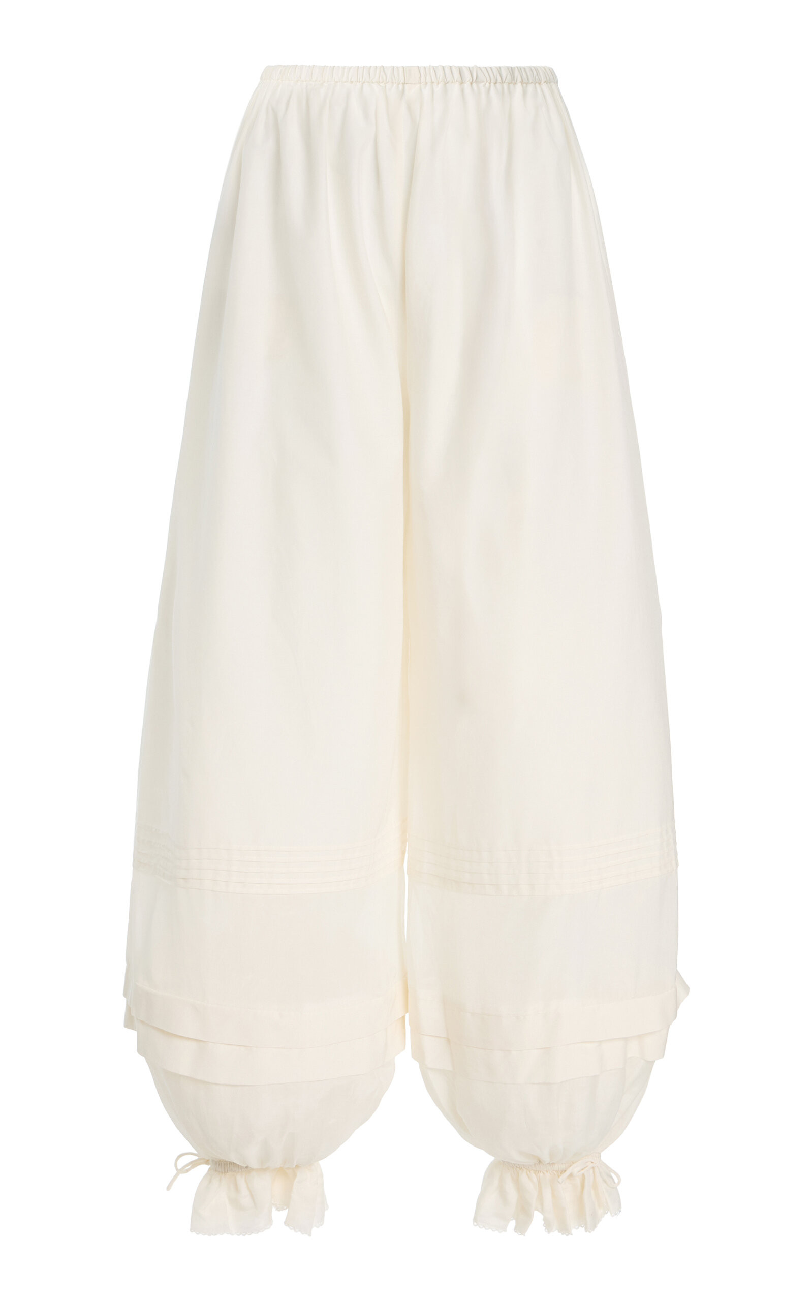 Exclusive Pearl Cotton-Silk Pants | Moda Operandi (Global)