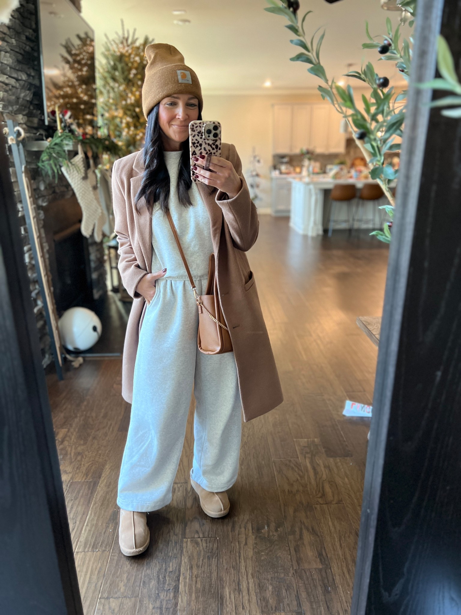 Warm, cozy, comfy! This is the literal best sweatsuit set and I love great and brown lately! 

#LTKOver40 #LTKPetite