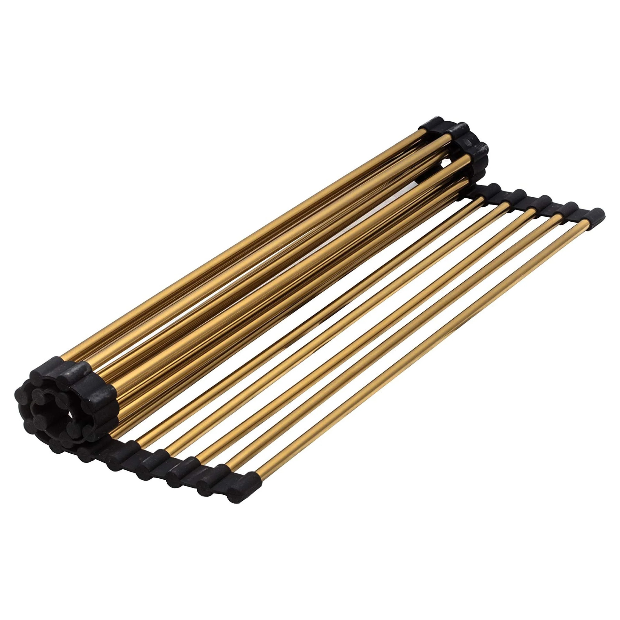 Strictly Sinks Stainless Steel Dish Drying Rack – Gold 21 X 13 Inches Roll Up Dish Drying Rack ... | Walmart (US)
