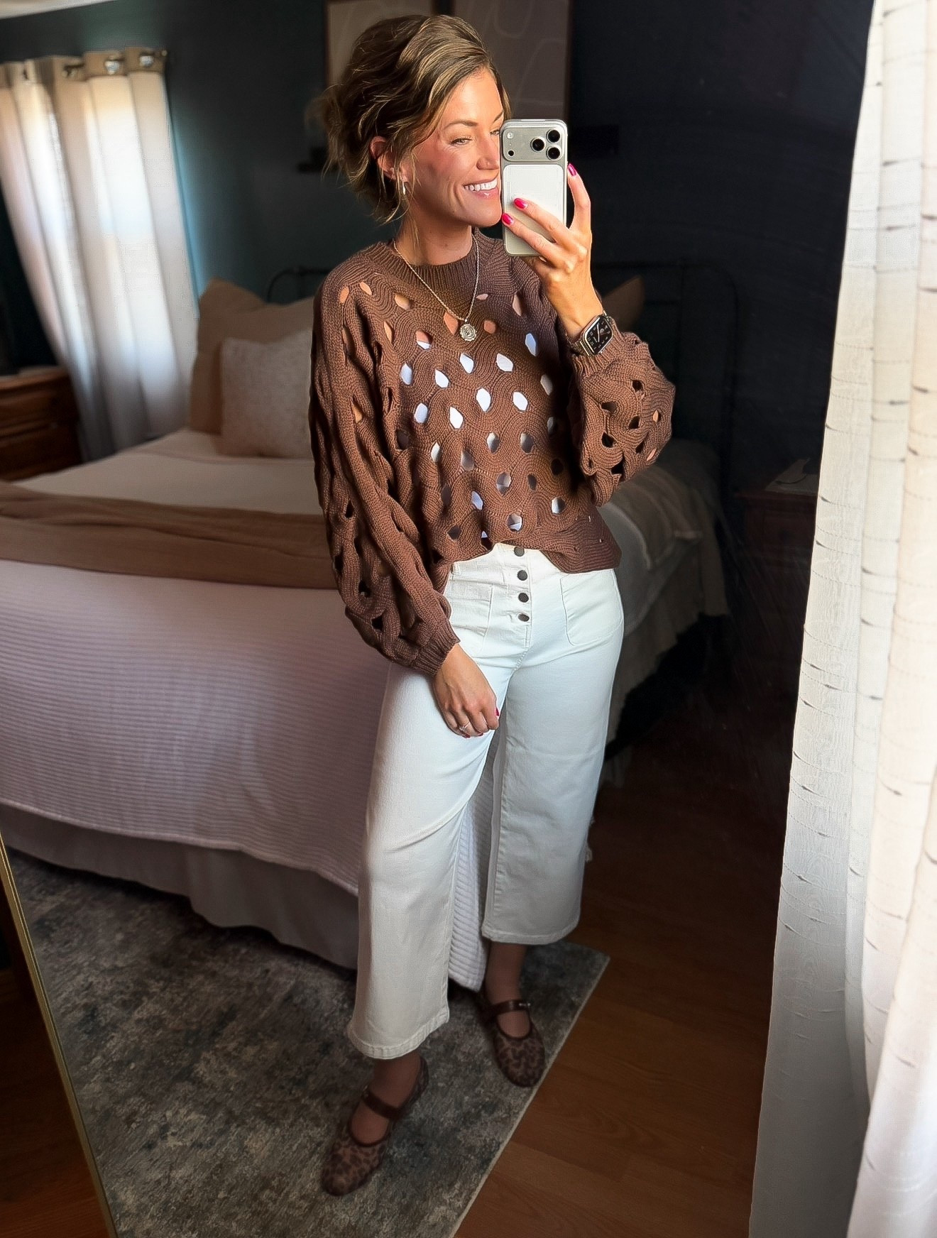 New Amazon sweater. The open stitch design is perfect for Spring  
Wearing medium

#LTKSeasonal #LTKootd