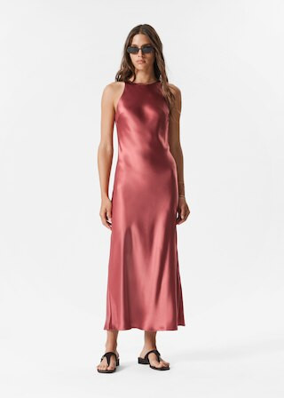 Sleeveless Satin Midi Dress | & Other Stories UK