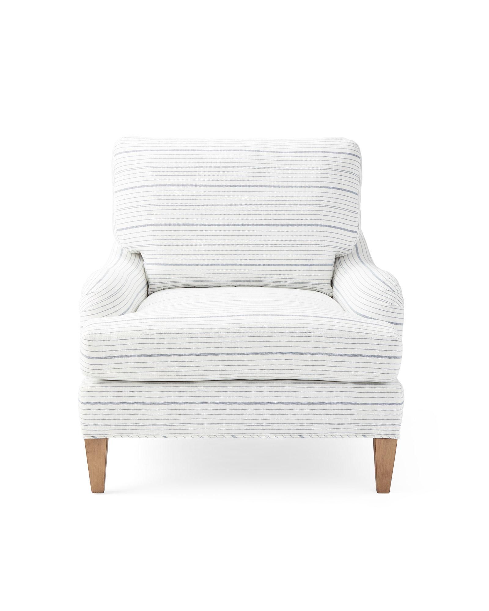Hanover Chair - S&L Performance Navy Surf Stripe | Serena and Lily
