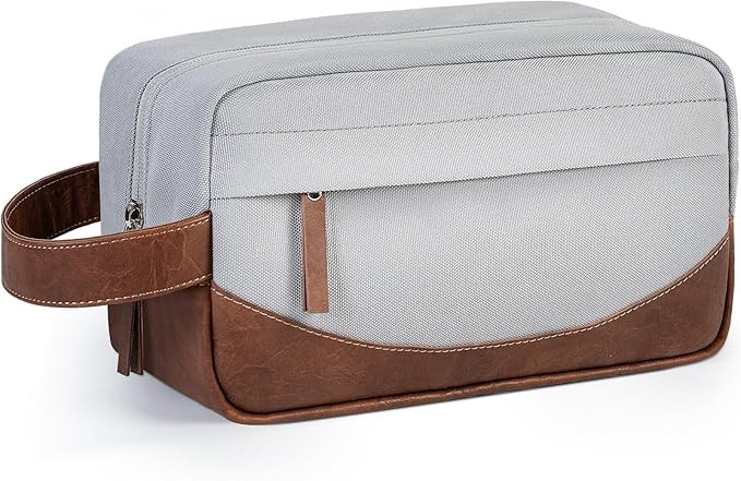 Travel Toiletry Bag for Men, Hanging Toiletry Organizer, Water Resistant Shaving Kit with Large C... | Amazon (US)