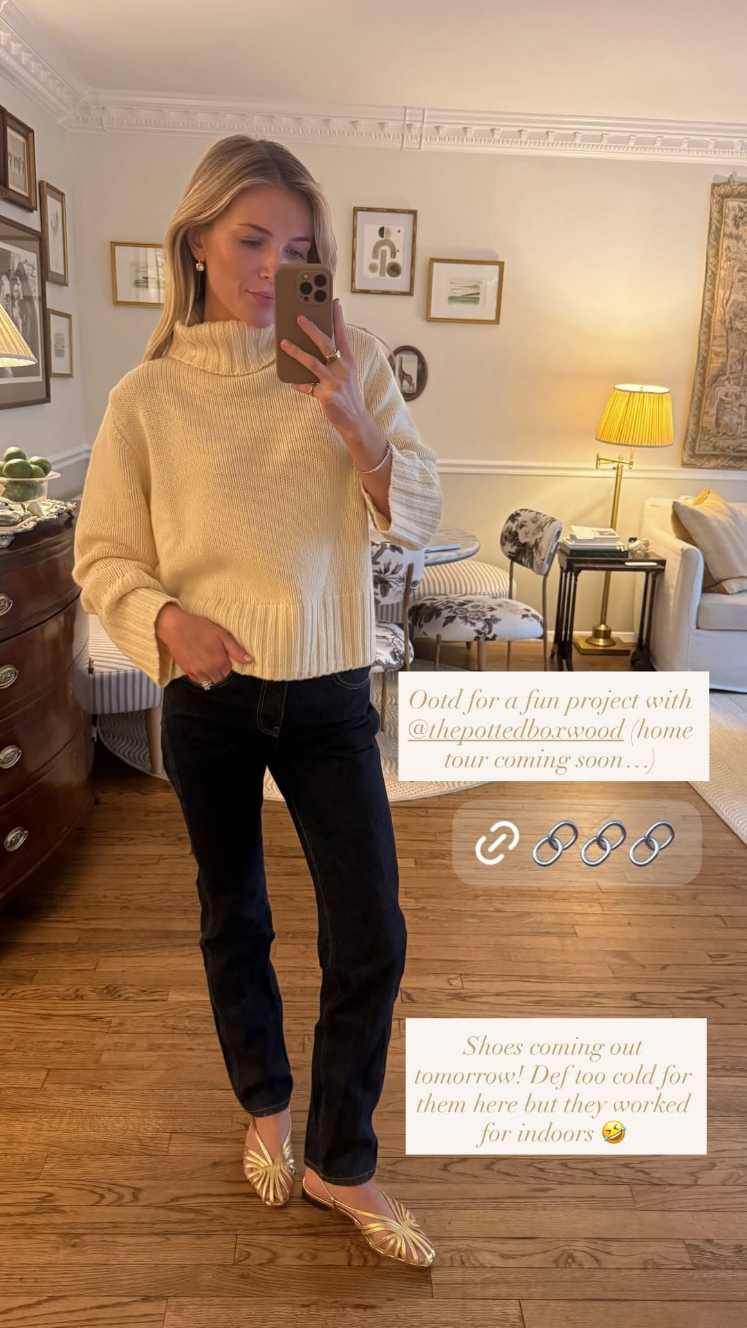 OOTD for a fun project💛 

 #LTKdayinmylife #LTKootd