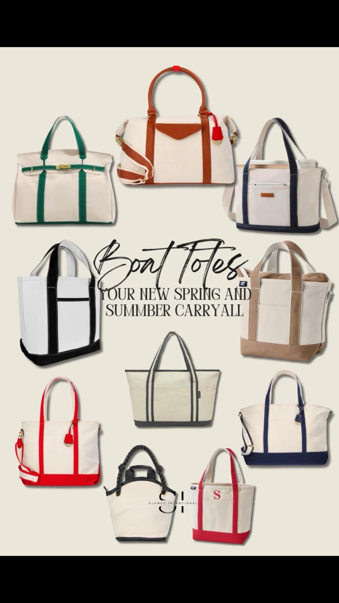 I am so obsessed with these classic boat totes for spring and summer outings! They are the perfect designer look-a-likes that help you stay organized without breaking the bank. You’ve got to grab one of these versatile carryalls to level up your seasonal style! • #BoatTotes
#SummerStyleFinds #SpringBags
#ClassicAesthetic #DesignerLookAlike
#PreppyStyle #BeachBagEssentials
#AffordableFashion #carbag #diaperbag

#LTKOver40 #LTKTravel #LTKmomlife