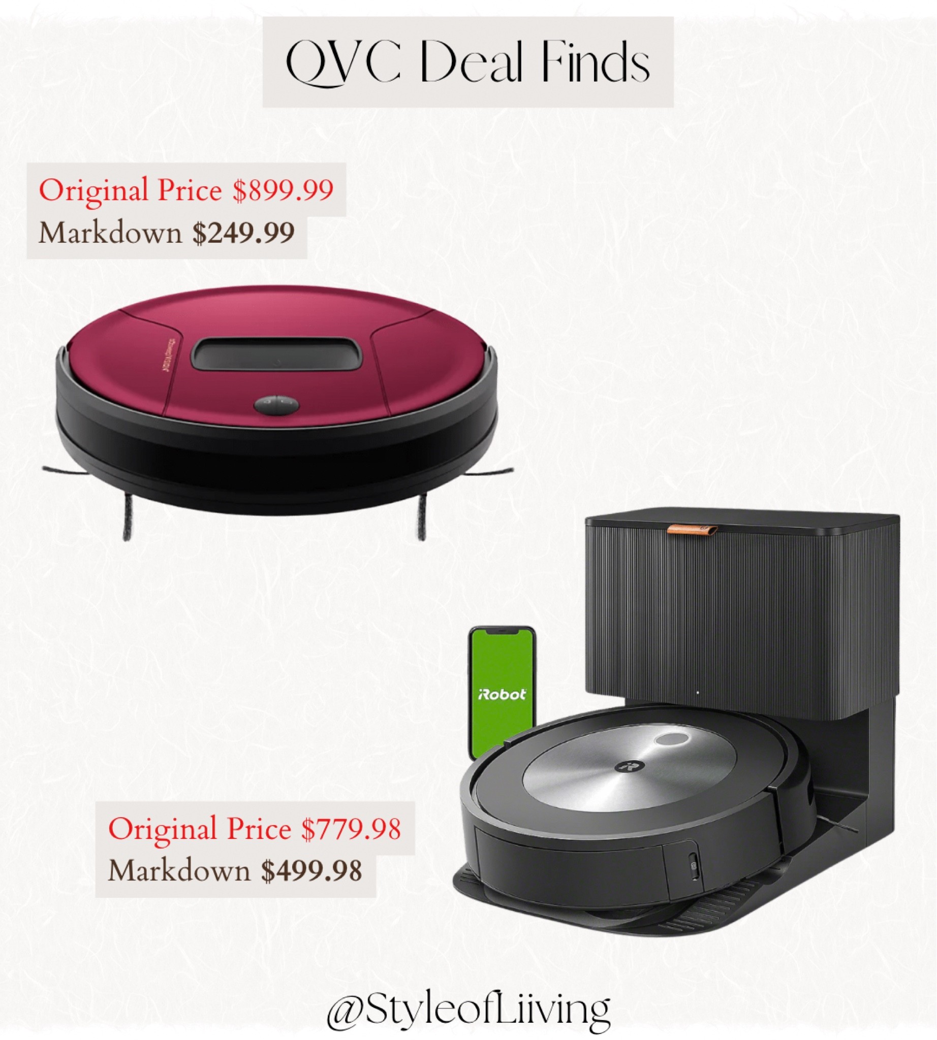 Cleaning and vacuums! QVC deals and sales. Robot vacuums and mops on sale for a limited time. Bobsweep. IRobot roomba.

#LTKfamily #LTKhome #LTKsalealert