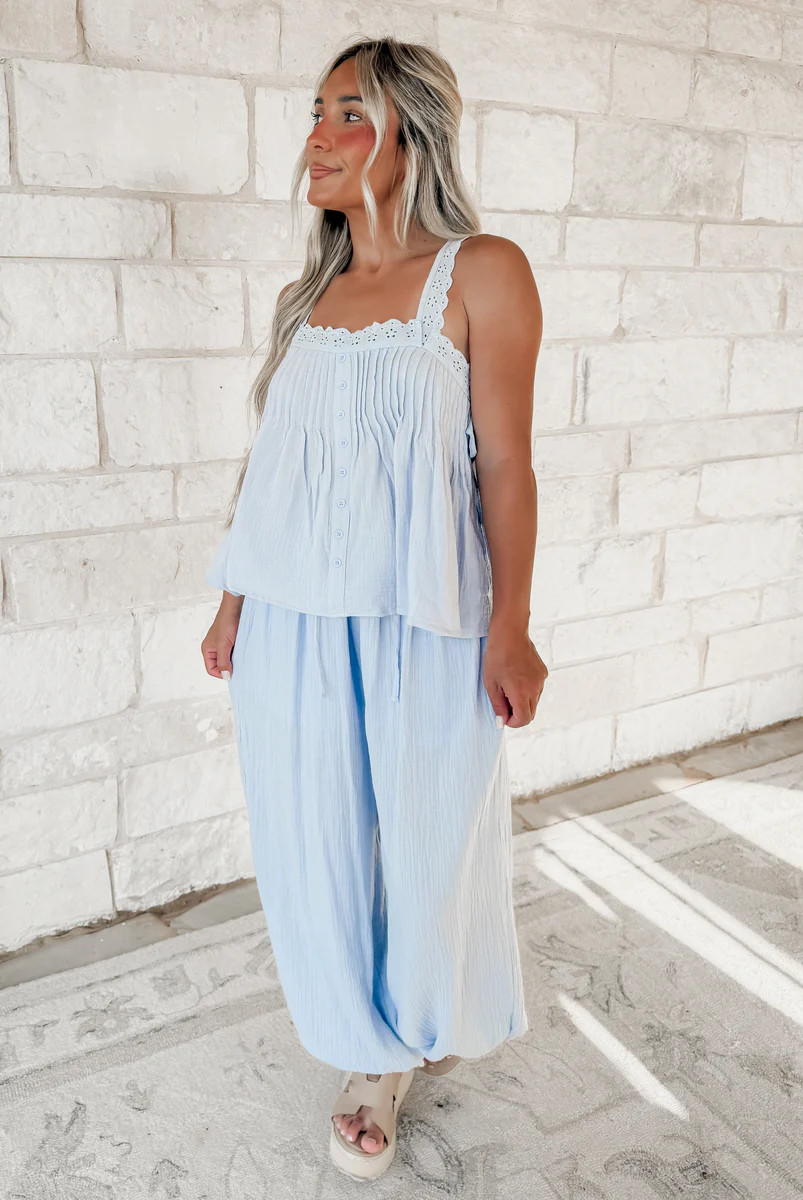 Fresh Air Strapless Top and Pants Set | CK Squared Boutique