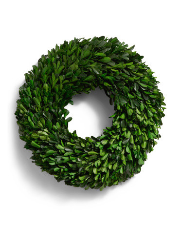 12in Real Preserved Boxwood Wreath | TJ Maxx