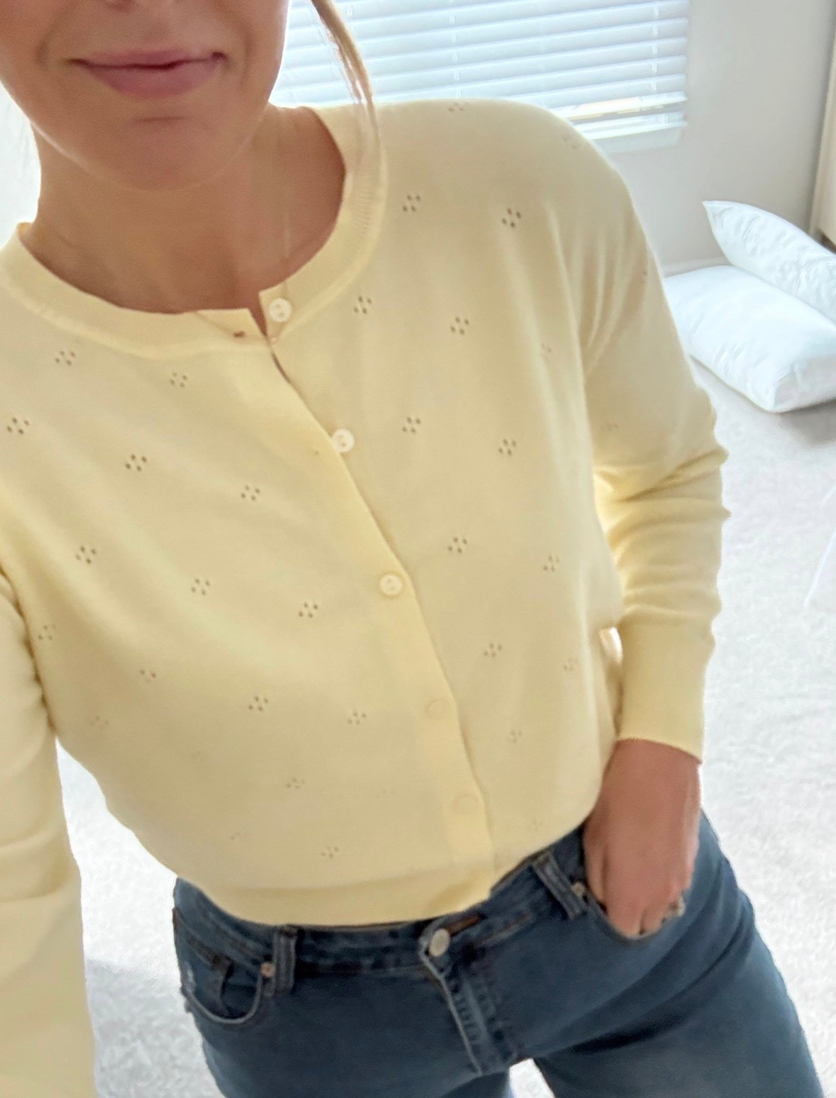 Love this yellow for spring! Wearing a med 

#LTKSeasonal #LTKMidsize