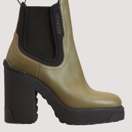 Description
Moncler "Isla" leather Chelsea booties 
2.75 in / 70 mm block heel; 0.50 in / 15 mm platform
Round toe
Gored sides
Pull-on style
Rubber sole
Made in Italy...R

#LTKsalealert #LTKstyletip #LTKshoecrush