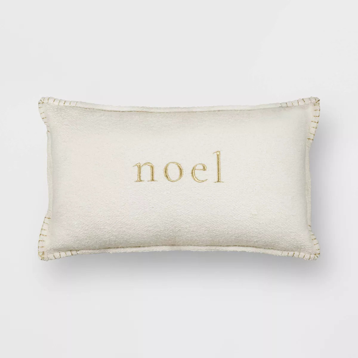 Noel Lumbar Throw Pillow Cream/Gold - Threshold™ | Target