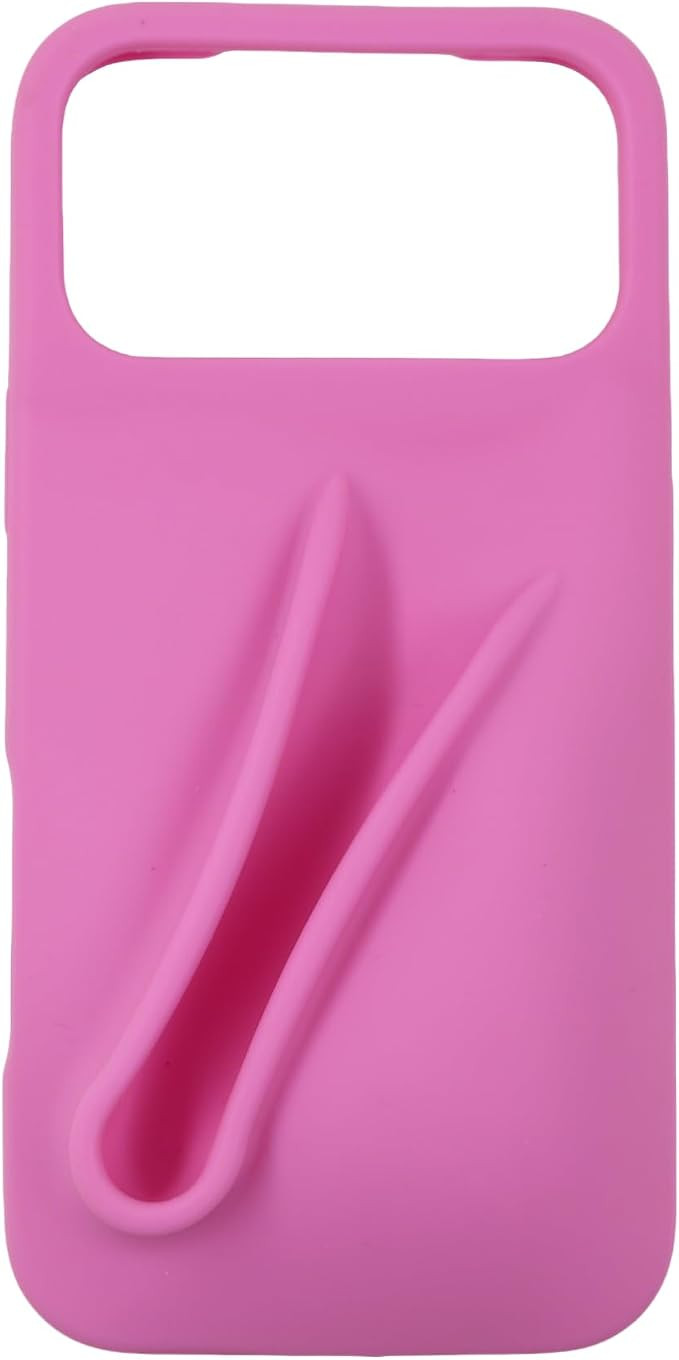 Soft Touch Silicone Lip Gloss Phone Case for iPhone 17 Pro Max, Minimalist Matte Design, Shockpro... | Amazon (US)