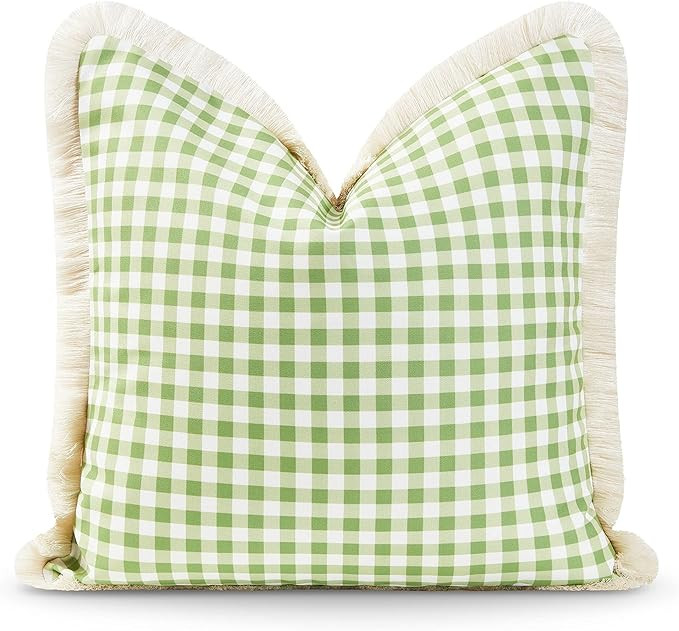 Hofdeco Premium Coastal Patio Indoor Outdoor Pillow Cover Only, 20"x20" Water Resistant for Backy... | Amazon (US)