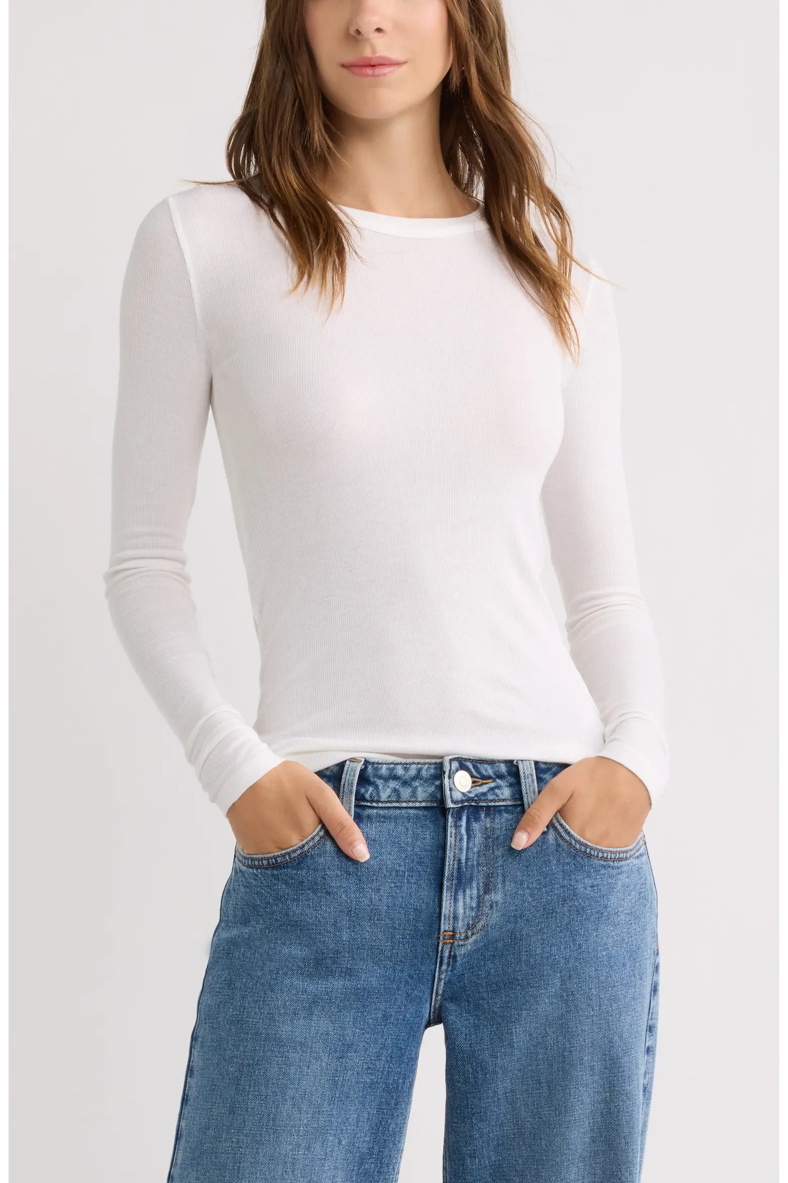 BP. Ribbed Long Sleeve T-Shirt (Women) | Nordstrom | Nordstrom