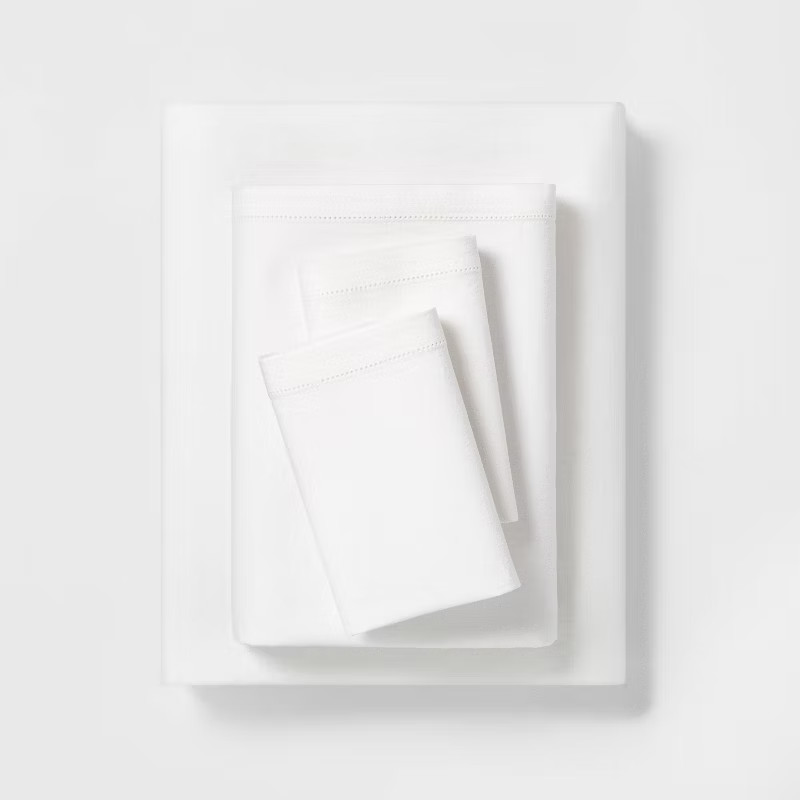Linen Blend with Hem Stitch Sheet Set - Hearth & Hand™ with Magnolia | Target