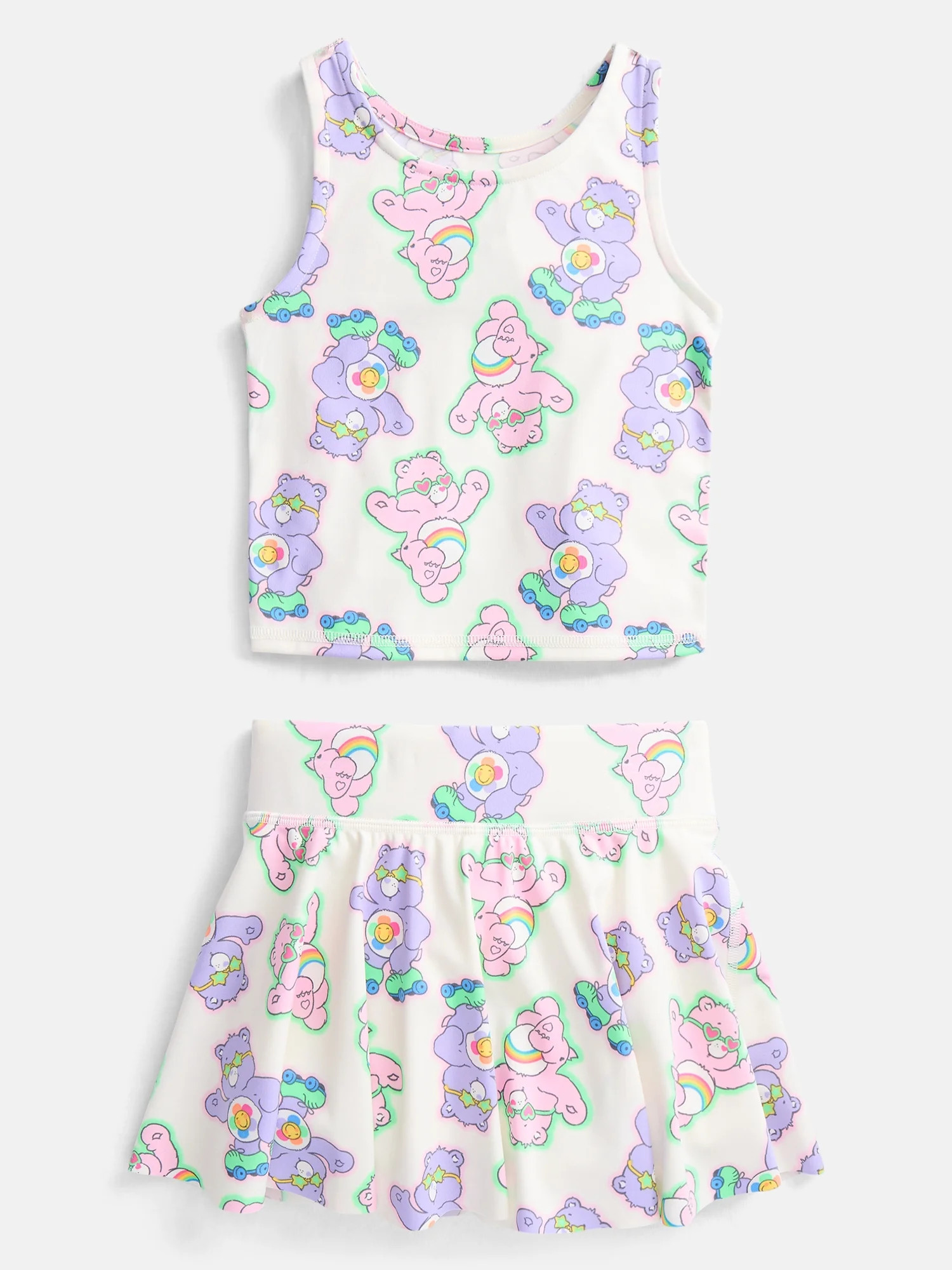 Care Bears Toddler Girls' Active Tank Top and Skort Set, 2-Piece, Sizes 12M-5T | Walmart (US)