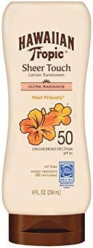 Hawaiian Tropic Sheer Touch Lotion Sunscreen, Moisturizing Broad-Spectrum Protection, SPF 50, 8 O... | Amazon (US)