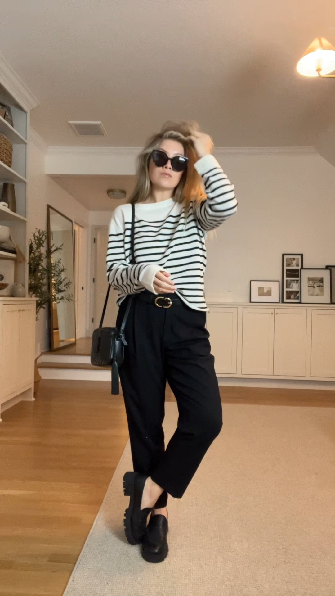 Casual dinner outfit 🖤 

All things fit true to size: 
Wearing a large in top, found a similar pant and shoes are a 9 

#LTKstyletip