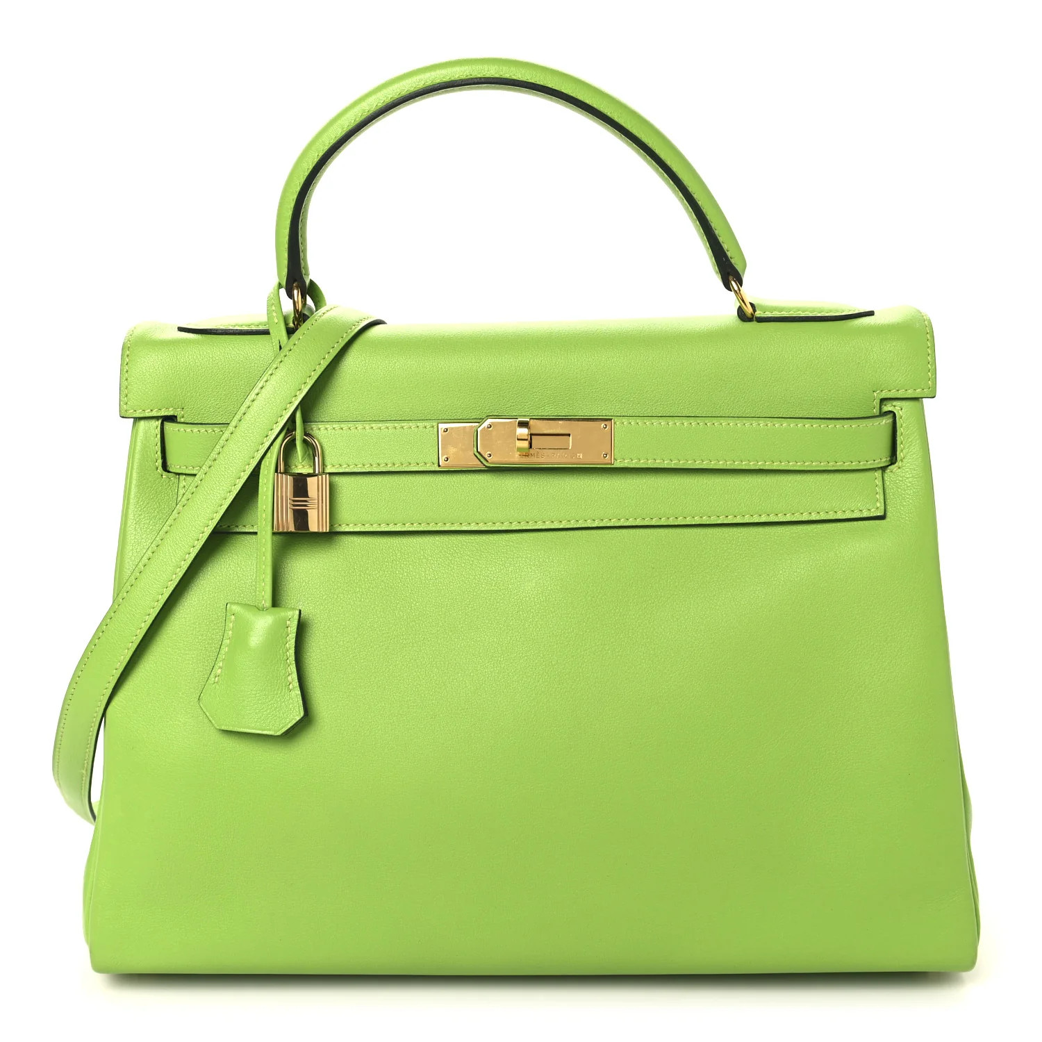 Veau Gulliver Kelly Retourne 28 Vert Cru | FASHIONPHILE (US)
