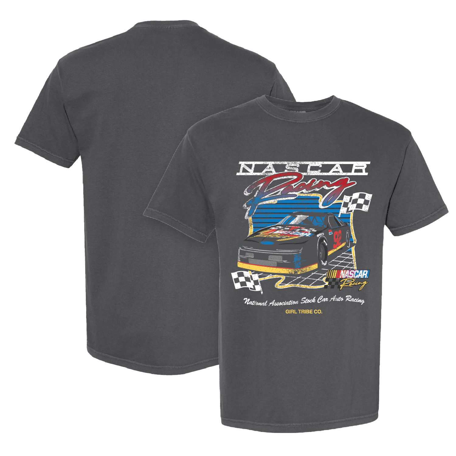Women's Girl Tribe Co. Gray NASCAR Racer T-Shirt | Fanatics